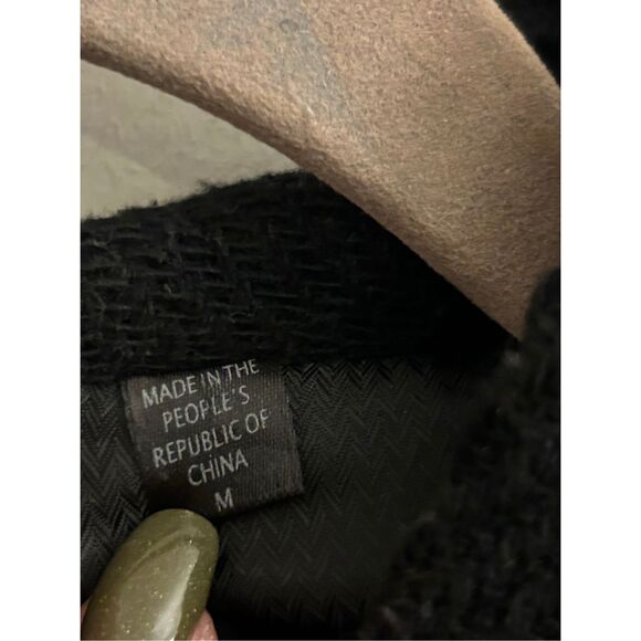 Joe's men's hooded bomber jacket size M Minimalist Casual closet staple wool ble - Picture 4 of 10